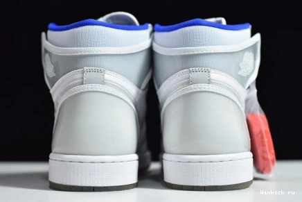 RACER BLUE JORDAN - 1 HIGH ZOOM WHITE RETRO 1014